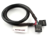 Кабель порта USB2.0 x 2, "плата"-"плата", 10pin, 40см, DF-USB2-BLD10F-BLD10F-040