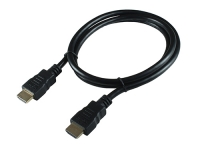 Кабель HDMI-HDMI, 1.0м, v1.4, 19M/19M, черный, позолоченные разъемы, экран, Cablexpert CC-HDMI4-1M