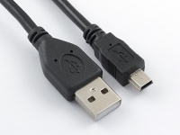 Кабель USB 2.0 Pro, AM/miniBM 5P, 1.8м, 24/28AWG, экран, феррит, пакет, Cablexpert CCF-USB2-AM5P-6
