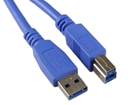 Кабель USB 3.0 Pro, AM/BM, 3м, экр., синий, Gembird/Cablexpert CCP-USB3-AMBM-10