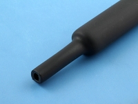 Трубка термоусадочная клеевая, 12.00 / 4.00 мм (3:1), черная, КВТ (цена за 1 метр)