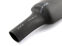 Трубка термоусадочная 25.00 / 12.50 мм, с подавлением горения, черная, Rexant 22-5008 (цена за 1 метр)