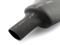 Трубка термоусадочная 30.00 / 15.00 мм, с подавлением горения, черная, Rexant 23-0006 (цена за 1 метр)