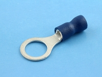 Кабельный наконечник кольцевой, изолированный, M8, 1.50-2.50мм2, 27А, 690В, синий, КВТ НКИ 2.5-8