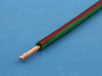 Провод монтажный НВМ-4 0.50мм2, 600В, зелено-красный, ГОСТ 17515-72 (цена за 1 метр)