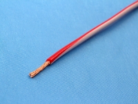 Провод ПВАМ 0.35мм2, красно-белый (цена за 1 метр)