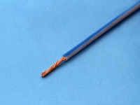 Провод ПВАМ 0.35мм2, бело-синий (цена за 1 метр)