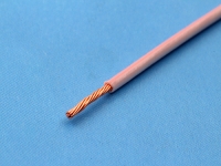 Провод ПВАМ 0.35мм2, бело-розовый (цена за 1 метр)