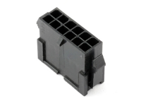 Колодка пластиковая MMF-2x06M (Micro-Fit), шаг 3.00 х 3.00мм, 5А, 250В, черная, HSM H4030-12PDB000R
