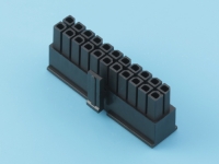 Колодка пластиковая MMF-2x11F (Micro-Fit), шаг 3.00мм, ND, 2 ряда, черный, HSM H4130-22PDB000R