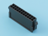 Колодка пластиковая MMF-2x11M (Micro-Fit), шаг 3.00мм, 2 ряда, черный