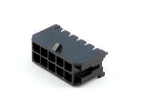 Вилка на плату MMF-2x05S (MF3-10MA) Micro-Fit, прямая, под пайку, шаг 3.00мм, черная, HSM W4230-10PDSTB0