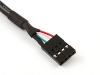 Кабель порта USB2.0 AM - BL 4pin шаг 2.54, 30см, Definum DF-USB2-AM-BLS04-030